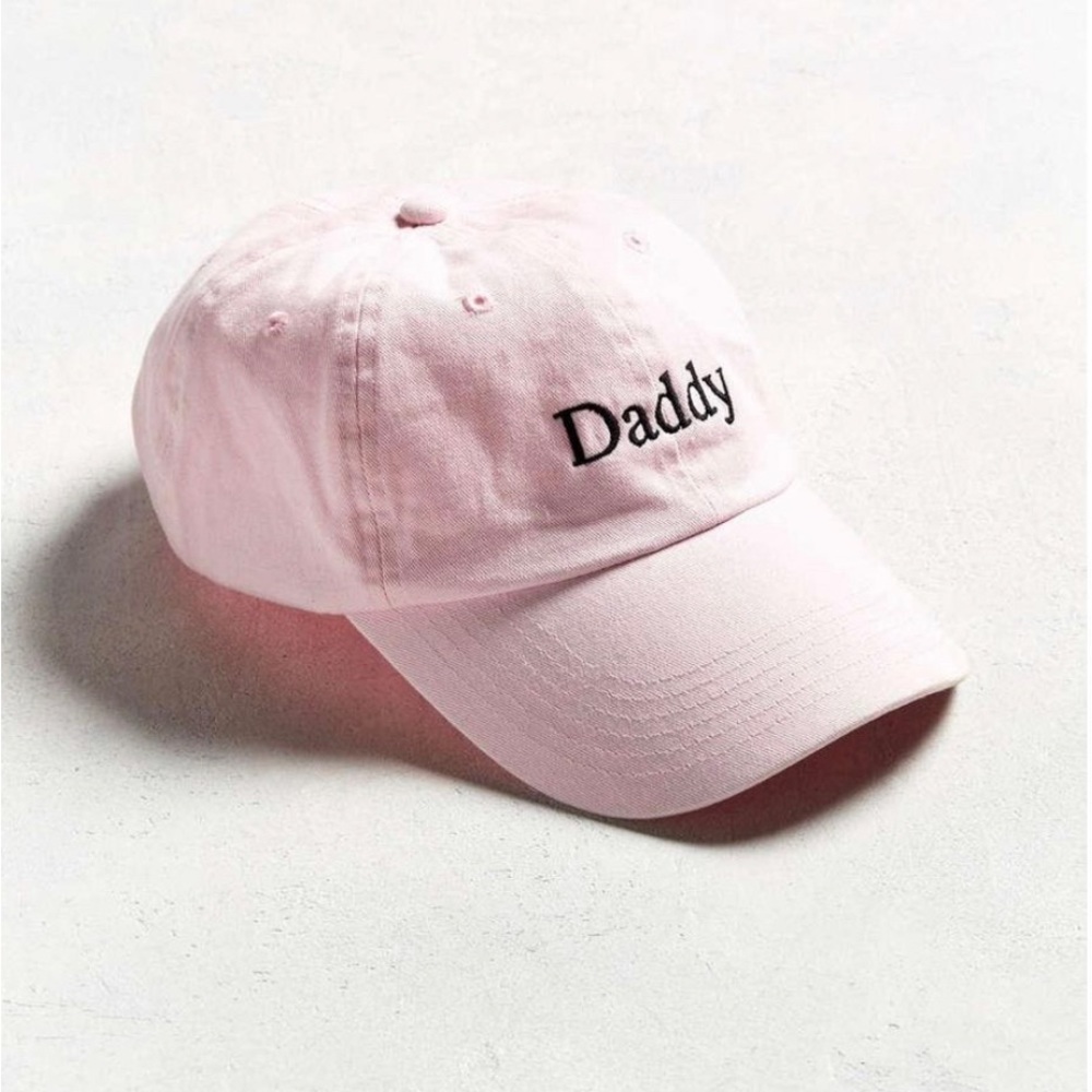 Urban Outfitters pink "Daddy" baseball hat